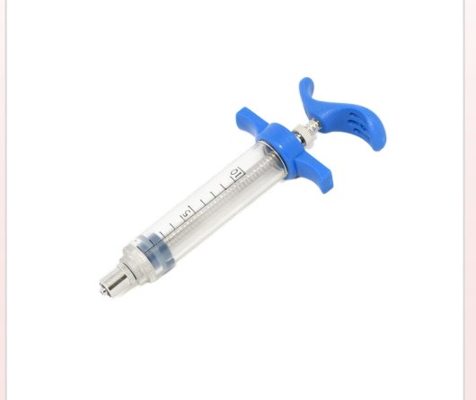 Plastic steel syringe