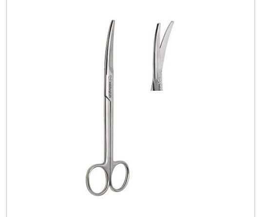 Mayo Scissors Curved Blunt/Blunt TC