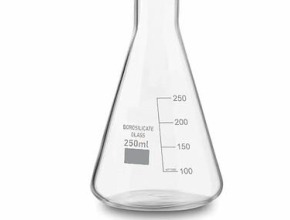 Conical Flask, Flat bottom, Narrow mouth with rim - 250 ml (VET204)