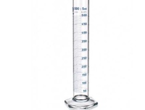 Measuring Cylinder, Hexagonal base - 500 ml (VET213)