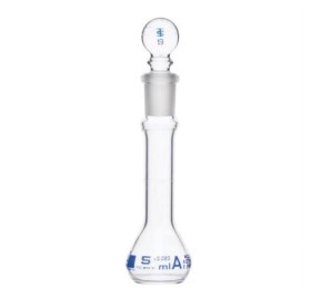 Volumetric flask with stopper, Clear - 5 ml (VET232)