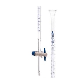 Burette with PTFE stop cock - 10 ml (VET255)